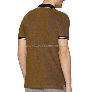 T-shirt pour homme en coton tricoté à manches courtes, broderie personnalisée, impression de logo, marque privée, luxe, décontracté, classique - Product Image 2