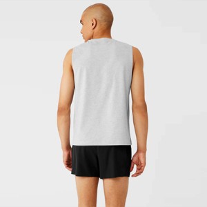 wholesale summer tank tops mens custom sleeveless breathable gym <b>vest</b> athletic workout training casual fitness apparel - Product Image 3