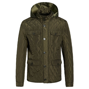 Veste d'hiver rembourrée légère, imperméable, coupe-vent et chaude, camouflage, avec poches avant, pour homme, grandes tailles - Product Image 1