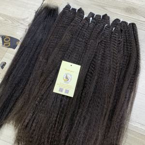 Extensiones de Cabello Humano de Alta Calidad con Trama, Cabello Virgen con Cutículas Alineadas, Paquetes de Cabello Liso Rizado con Cierre de Encaje, Vietnam - Product Image 6