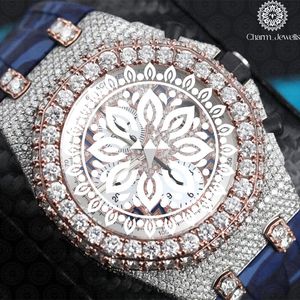 Montre de luxe Charm Jewells en acier inoxydable 40 mm, cadran analogique, verre, mouvement mécanique, date automatique, étanche 10 bars, pour homme - Product Image 1