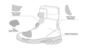 Bottes de moto pour homme en cuir vintage respirant à manches longues, fabriquées sur mesure, pour la conduite en ville, chaussures de motard décontractées, toutes saisons - Product Image 5