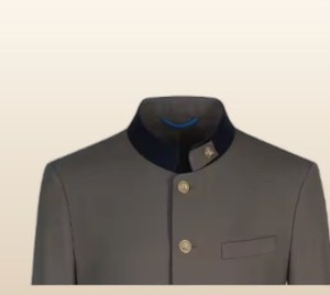 เสื้อเบลเซอร์พนักงานโรงแรม ANIMA สีเทากรมท่า คอจีน แบบยูนิฟอร์ม - Product Image 1