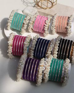 Ensemble de bracelets en verre pour femmes, ethniques, faits à la main, de haute qualité, multicolores, bijoux de mariage - Product Image 3