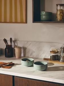 Tazón de Cerámica Artesanal Verde Espuma de Mar, Textura Hecha a Mano, Forma Redonda Profunda, Acabado Duradero y Seguro para Alimentos, Perfecto para Sopas, Ensaladas y Arroz - Product Image 4