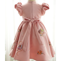 Sophistiqué 100% fait à la main perlé taffetas robe de fée nouvelle Collection Design Unique robe en couches silhouette-Bloom Handcraft