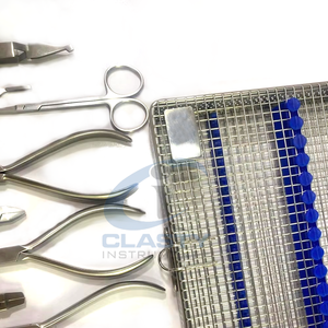 Ensemble d'instruments chirurgicaux dentaires en acier inoxydable, outils manuels pour usage clinique, classe I, couleur argent, CLASTY INSTRUMENT - Product Image 5
