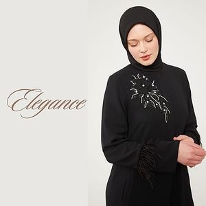 Dubai Plain Islamic Traditional Abaya Women Blue Color Stylish Floor Length Zip Open Gown Customizable Breathable Ladies Abayas - Product Image 5