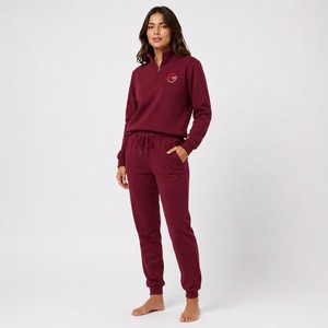 Conjunto Deportivo de Felpa para Mujer de Primera Calidad, Sudadera con Capucha y Pantalones de Tela Suave y Cálida, Ajuste Cómodo, Ropa Casual - Product Image 4
