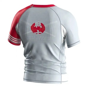 2026 Rashguard MMA et BJJ personnalisé avec logo, sublimé, en élasthanne, à manches courtes, pour enfants et hommes - Product Image 6