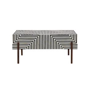 Mesa con Incrustaciones de Hueso de ILAHI, Diseño Moderno con Detalles de Ágata, Almacenamiento Portátil, Muebles para el Hogar - Product Image 6