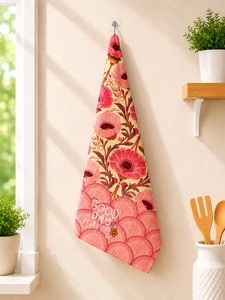 Essuie-tout de cuisine floral absorbant, chiffon de nettoyage doux, torchon décoratif pour la maison et la cuisine - Product Image 4