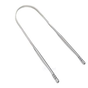 Ensemble de gratte-langue réutilisables en acier inoxydable pour l'hygiène buccale quotidienne, haleine fraîche, outil de nettoyage de la langue - Product Image 3