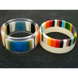 Bracelets traditionnels ethniques en résine pour femmes, accessoires de mode faits à la main pour les tenues festives, trouvailles de bijoux - Product Image 3