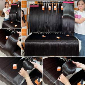 Extensiones de Cabello Humano Vietnamita Liso, Trama de Hueso Crudo, Cutícula Alineada, Super Doble Dibujado, Sedoso - Product Image 2