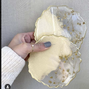 Posavasos de Resina Epoxi de Madera Redondos y Cuadrados de Primera Calidad, Posavasos de Resina de Madera Personalizados con Soporte - Product Image 3