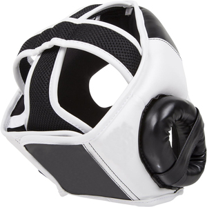 Full Face Boxing Head Guard Leather MMA Taekwondo Kickboxing Sparring Helmet Adjustable Breathable Protection - Product Image 6