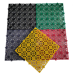 PP PVC <b>Plastic</b> Vinyl Garage Floor <b>Tiles</b> 3cm Thickness Four Side Interlocking Floor <b>Tile</b> - Product Image 1