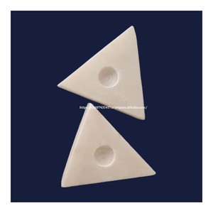 Small White Marble <b>Candle</b> Stand Unique Triangle Shape Modern Design for Home Decoration Handicrafts T Light <b>Candle</b> <b>Holder</b> - Product Image 3