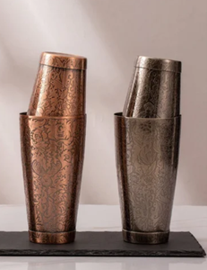 Coctelera Clásica Ecológica de Acero Inoxidable Grabado Camol Boston, Capacidad de 750 ml, 16 oz/26 oz KM-TZS14 - Product Image 1