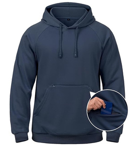 Sweat-shirts à capuche pour hommes, sweat-shirts à capuche doux à manches longues, sweat-shirts décontractés avec poche zippée, sweat-shirts à capuche pour hommes - Product Image 1