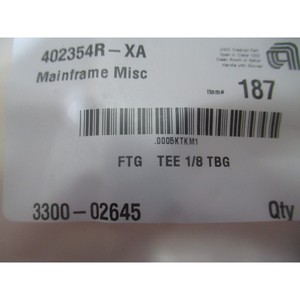AMAT 3300-02645 FTG TEE 1/8 TBG, 421607 - Equipo y Piezas de Semiconductores de Confianza de Marca Global Legacy - Product Image 6