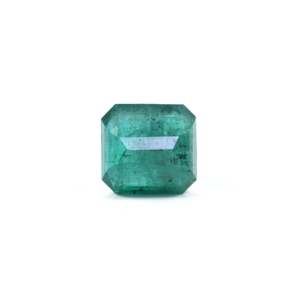 Natural Certified Zambian Emerald 5.85 Carat Loose Gemstone Emerald Cut 11x13mm for Fine Jewelry - Product Image 2