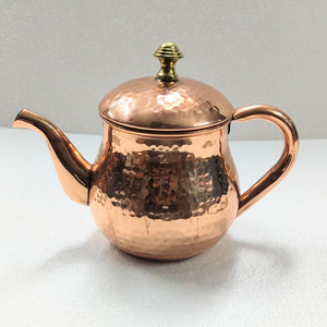 Novelty Copper <b>Kettle</b> With Handle & Lid Ayurvedic Health Benefits Home Kitchen Tabletop Tea Coffee Serving <b>Kettles</b> - Product Image 1