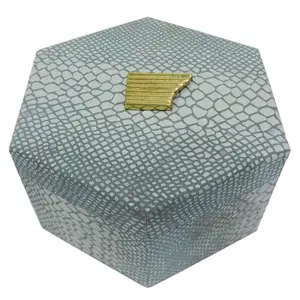 पु चमड़े कस्टम लक्जरी गहने बॉक्स पु चमड़े के गहने उपहार पैकिंग बॉक्स दुकानों और दुकानों में उपयोग