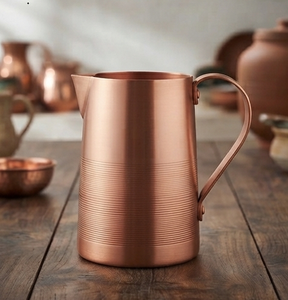 Large Storing Metal Handle Wholesaler Custom Water Pitcher Copper Plated Metal <b>Jug</b> at Affordable Price - Product Image 6