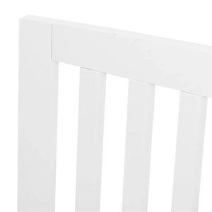 Cancelletto di Sicurezza per Cani a 4 Pannelli, Pieghevole, Autoportante, in Legno Bianco, 24 Pollici - Cancelli e Recinti per Animali Domestici - Product Image 6