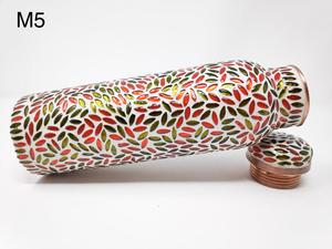 Tapa de Botella de Agua de Cobre Puro Hecha a Mano, con Mosaico de Perlas de Lujo, Beneficios para la Salud, a Prueba de Fugas, Apta para Lavavajillas, Anticorrosiva - Product Image 6