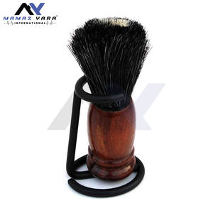 Brocha de Afeitar para Barba de Hombre, para Barbería y Salón, Limpieza Facial, Cuidado de la Barba, Brocha para Afeitar con Mango de Madera Natural, para Uso en Casa y Tienda - Product Image 3