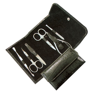 New Arrival Stainless Steel Professional Manicure Pedicure Kit 6 Pieces Mirror Finish Luxury <b>Box</b> Nail Cuticle Scissor Clipper - Product Image 1