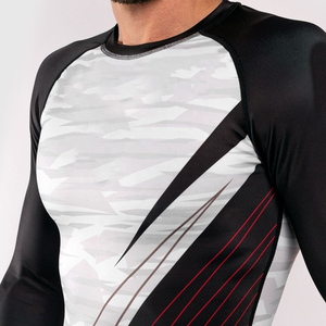 Most Popular men's Custom MMA Rash Guard Compression Top BJJ Grappling No Gi Training Shirt OEM Sportswear Manufacturer - Product Image 4