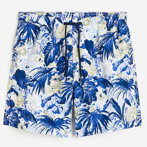 Pantalones Cortos de Verano para Hombre, de Spandex/Algodón, para Playa, Transpirables, Delgados, Ligeros, de Secado Rápido, Cintura Media, Casuales, Lisos - Product Image 1