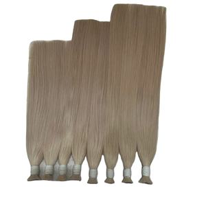 Extensions de cheveux vierges vietnamiennes naturelles lisses, couleur 613, double tirage, cuticules, extensions de cheveux, 100% - Product Image 5