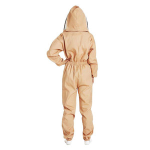 Beekeeper Protective <b>Suit</b> with Veil Tan Color Four Seasons Casual Wear Full Body Coverage Model SL-BKS-107 - Product Image 2