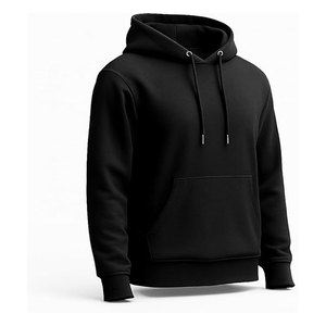 Sweat à capuche oversize pour homme, en molleton uni, coupe ample, basique, à épaules tombantes, unisexe FORTLEO INDUSTRIES - Product Image 3