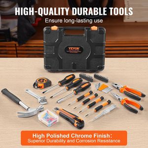 132 pezzi di alta qualità in acciaio per la manutenzione domestica progetti di Kit di strumenti portatili custodia per la riparazione di automobili - Product Image 3