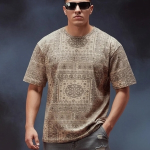 Camiseta de Manga Corta para Hombre, 200 g, Cuello Redondo, Color Sólido, Diseño Simple, Holgada, Informal, en Oferta - Product Image 1