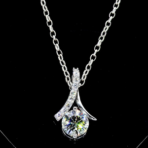 Collar de Lujo con Colgante de Diamante Étnico en Oro Rosa Sólido de 14kt, Corte Brillante, Certificado IGI, para Mujer - Product Image 1