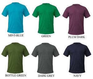 Camiseta de manga corta con cuello redondo, personalizable, en blanco, OEM, promocional, de fábrica, venta al por mayor, para imprimir camisetas, camiseta de mezcla de algodón y poliéster - Product Image 6