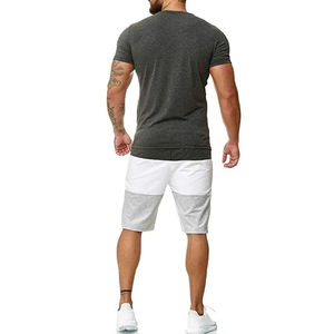 Wholesale Men's Shorts Set Oversized <b>T</b> <b>Shirt</b> Matching Shorts Custom Summer Streetwear Two Piece Outfit For Men - Product Image 2