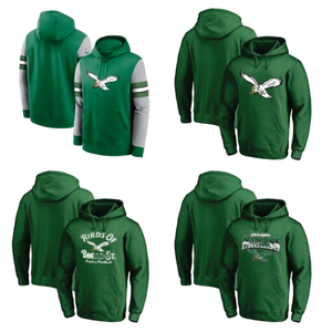 Nouveau design BLACK LAND INDUSTRIES BLI-1492 Sweat à capuche pour homme '47 for Green Philadelphia Double Header Blitz Throwback Cornerback - Product Image 4