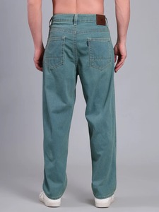 Jeans en denim déchiré et vieilli, coupe ample et large, écologiques, tendance, élégants, urbains, dernières tendances pour hommes - Product Image 2