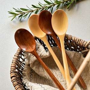 Wooden <b>Spoon</b> Tableware Kitchen Cooking Utensil Tools <b>Soup</b> Tea <b>Spoon</b> Catering Cooking Tool Coffee <b>Soup</b> Teaspoon Honey <b>Spoon</b> - Product Image 4