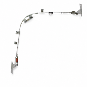 Sistema de Línea de Vida Horizontal Marca HM SA-01, Cable de Acero Inoxidable 304, Amortiguador Pequeño, 2 Juntas de Plástico, 24 cm de Longitud, 660 g - Product Image 2