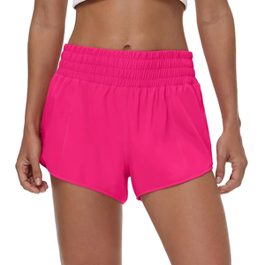 Compre Ahora Pantalones Cortos Deportivos para Mujer, Transpirables, de Poliéster, para Gimnasio y Entrenamiento, OEM ODM, Logotipo Personalizado, Ropa Deportiva al por Mayor - Product Image 1