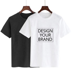 T-shirt pour homme en coton, Camiseta blanche, coupe ample, t-shirt en coton pour homme, col rond, manches courtes - Product Image 1